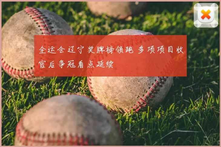 全运会辽宁奖牌榜领跑 多项项目收官后争冠看点延续