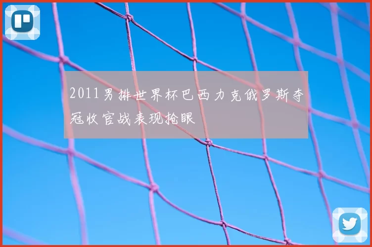 2011男排世界杯巴西力克俄罗斯夺冠收官战表现抢眼
